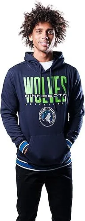 Ultra Game NBA Official Men’s Soft Fleece Hoodie Pullover Sweatshirt - Unisex, Minnesota Timberwolves, Team Color|Minnesota Timberwolves