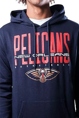 Ultra Game NBA Official Men’s Soft Fleece Hoodie Pullover Sweatshirt - Unisex, New Orleans Pelicans, Team Color|New Orleans Pelicans