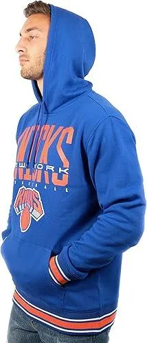 Ultra Game NBA Official Men’s Soft Fleece Hoodie Pullover Sweatshirt - Unisex, New York Knicks|New York Knicks