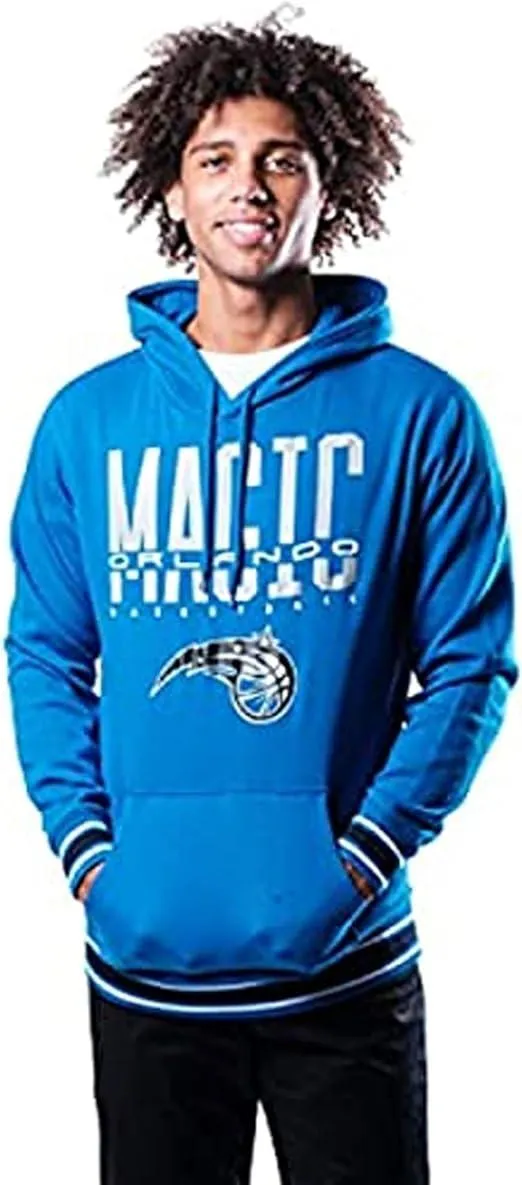 Ultra Game NBA Official Men’s Soft Fleece Hoodie Pullover Sweatshirt - Unisex, Orlando Magic, Team Color|Orlando Magic