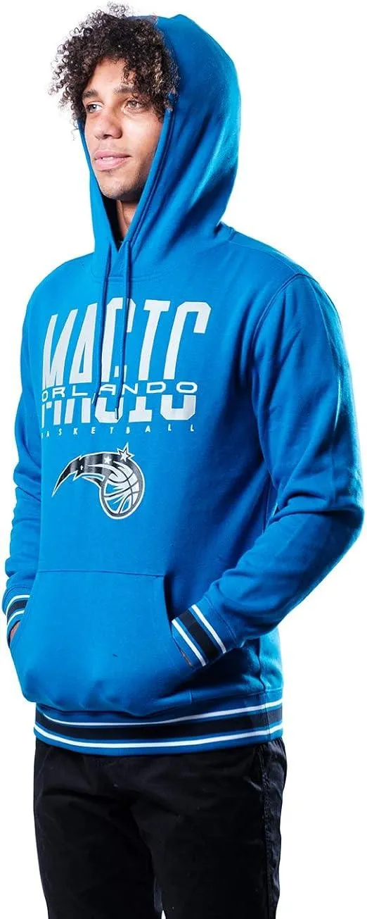 Ultra Game NBA Official Men’s Soft Fleece Hoodie Pullover Sweatshirt - Unisex, Orlando Magic, Team Color|Orlando Magic