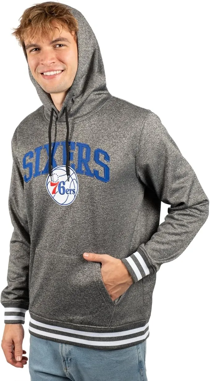 Ultra Game NBA Official Men’s Soft Fleece Hoodie Pullover Sweatshirt - Unisex, Philadelphia 76ers|Philadelphia 76ers