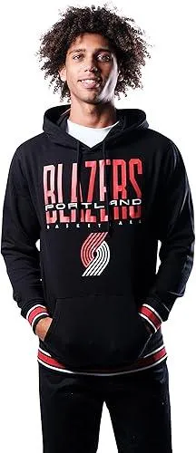 Ultra Game NBA Official Men’s Soft Fleece Hoodie Pullover Sweatshirt - Unisex, Portland Trail Blazers, Team Color|Portland Trail Blazers