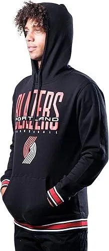 Ultra Game NBA Official Men’s Soft Fleece Hoodie Pullover Sweatshirt - Unisex, Portland Trail Blazers, Team Color|Portland Trail Blazers