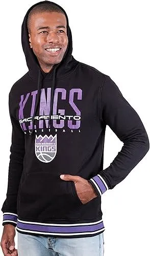 Ultra Game NBA Official Men’s Soft Fleece Hoodie Pullover Sweatshirt - Unisex, Sacramento Kings, Team Color|Sacramento Kings