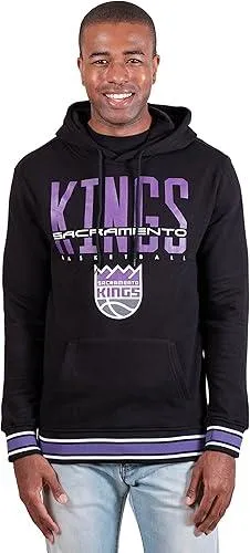 Ultra Game NBA Official Men’s Soft Fleece Hoodie Pullover Sweatshirt - Unisex, Sacramento Kings, Team Color|Sacramento Kings