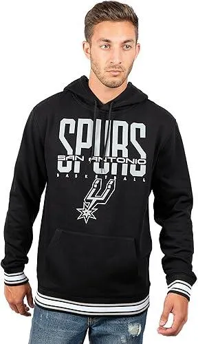 Ultra Game NBA Official Men’s Soft Fleece Hoodie Pullover Sweatshirt - Unisex, San Antonio Spurs, Team Color|San Antonio Spurs