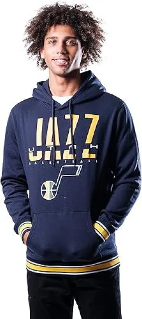 Ultra Game NBA Official Men’s Soft Fleece Hoodie Pullover Sweatshirt - Unisex, Utah Jazz, Team Color|Utah Jazz