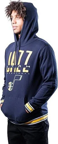 Ultra Game NBA Official Men’s Soft Fleece Hoodie Pullover Sweatshirt - Unisex, Utah Jazz, Team Color|Utah Jazz