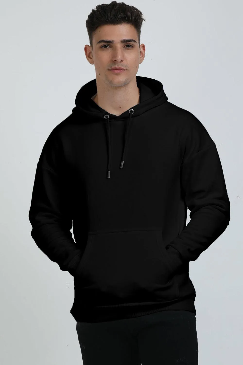 Unisex Oversized Hooded Sweatshirt -Super Combed Bio-Washed Cotton