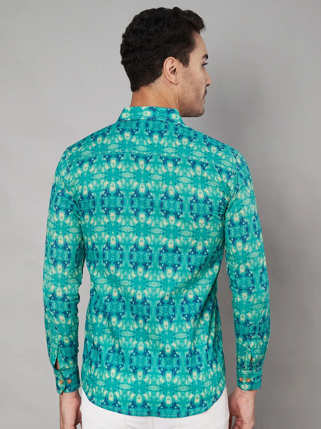 Vibrant Rajasthani Full Sleeve Cotton Shirt for Men