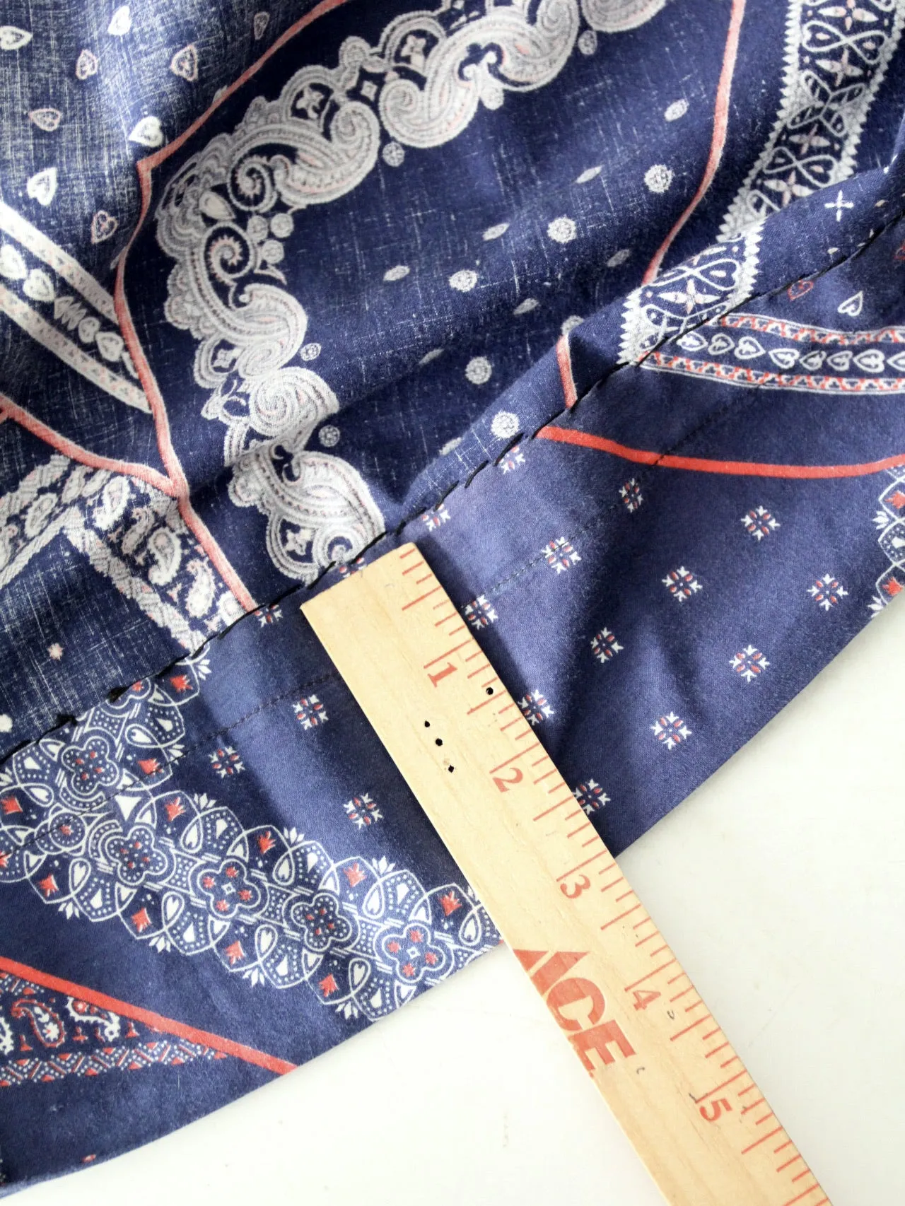 vintage 50s bandana print skirt