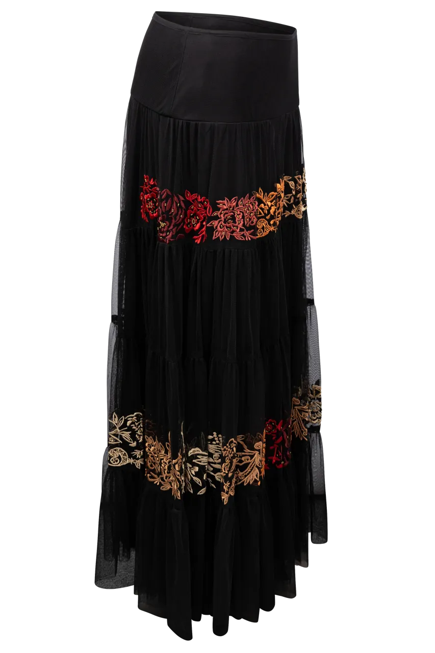 Vintage Collection Waterfall Maxi Skirt