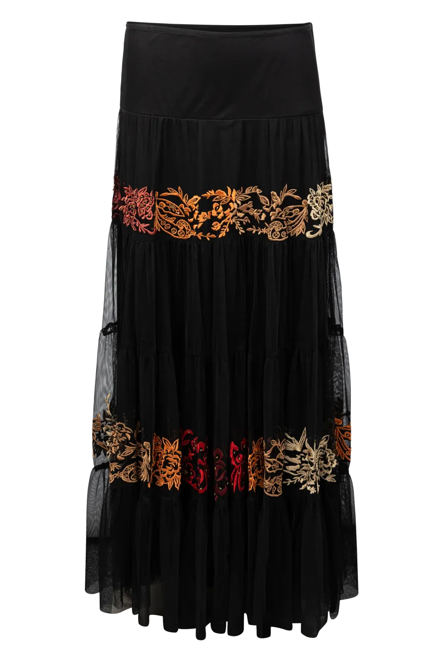 Vintage Collection Waterfall Maxi Skirt