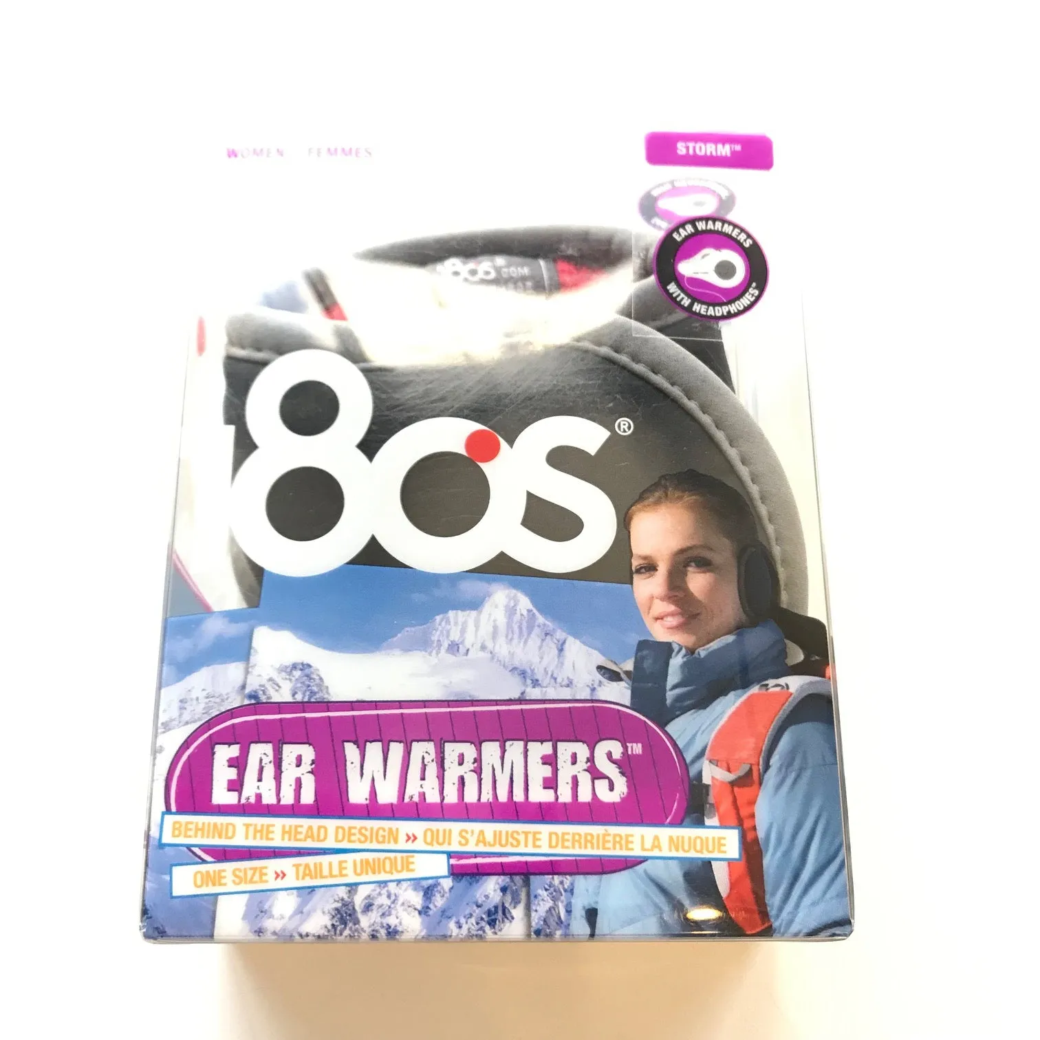 Women's 180's | Ear Warmers with Headphones | Black/Red