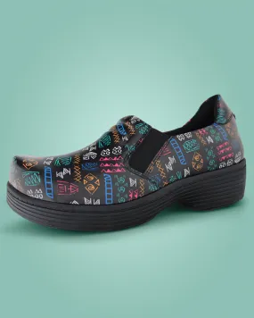 Women's Clog - Branta Black Multi Color