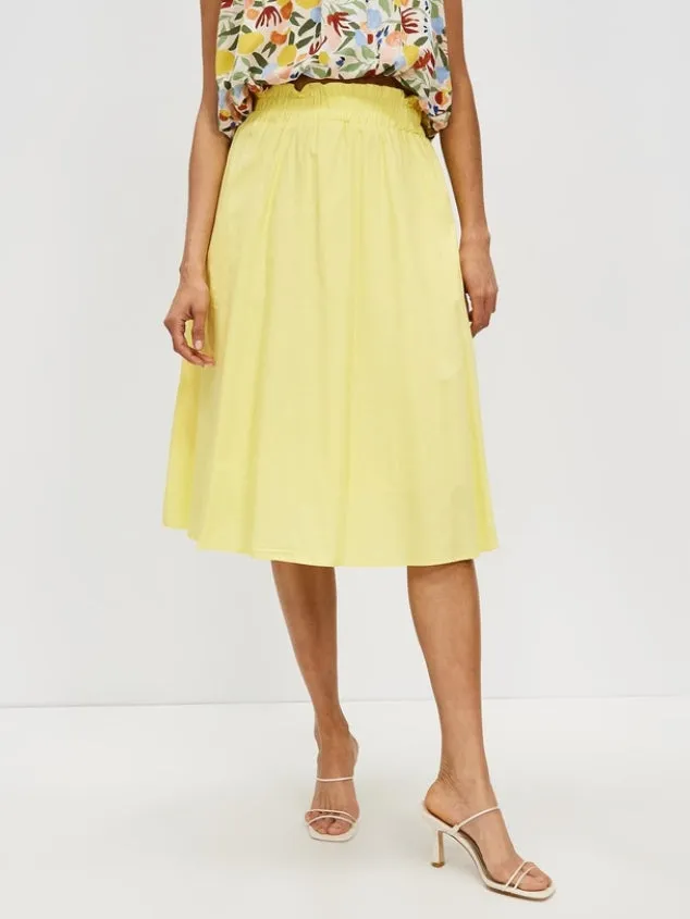 Women's Elegant and Versatile Yellow Skirt by Kaja Clothing - Patty Skirt