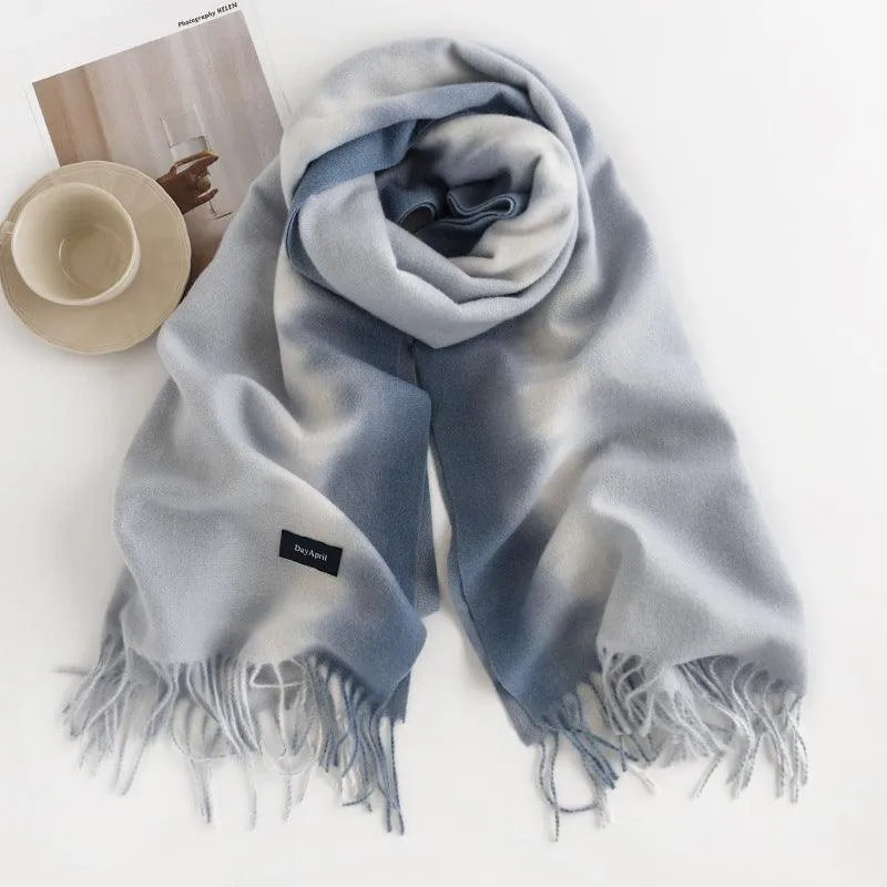 Womens Imitate Cashmere Scarf Large Shawls and Wraps Light Blanket Scarf for Evening Dress Warm Daily Travel Office