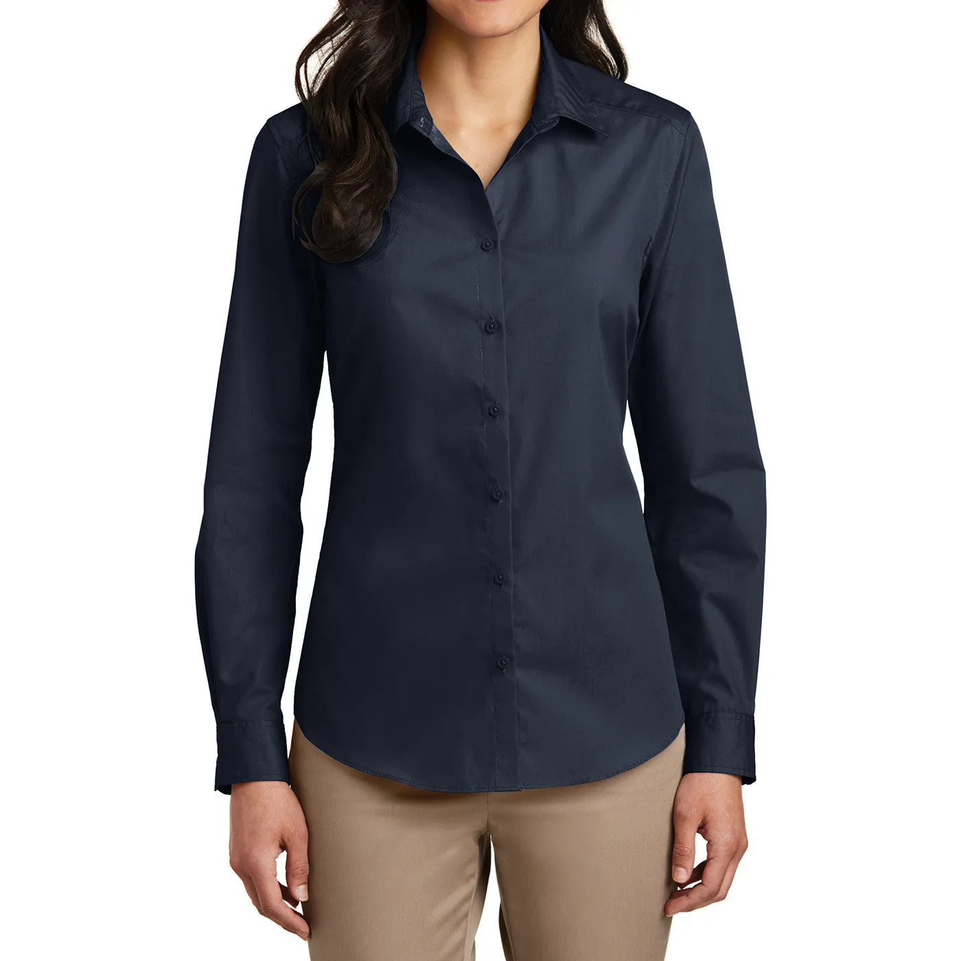 Women’s Long Sleeve Carefree Poplin Shirt