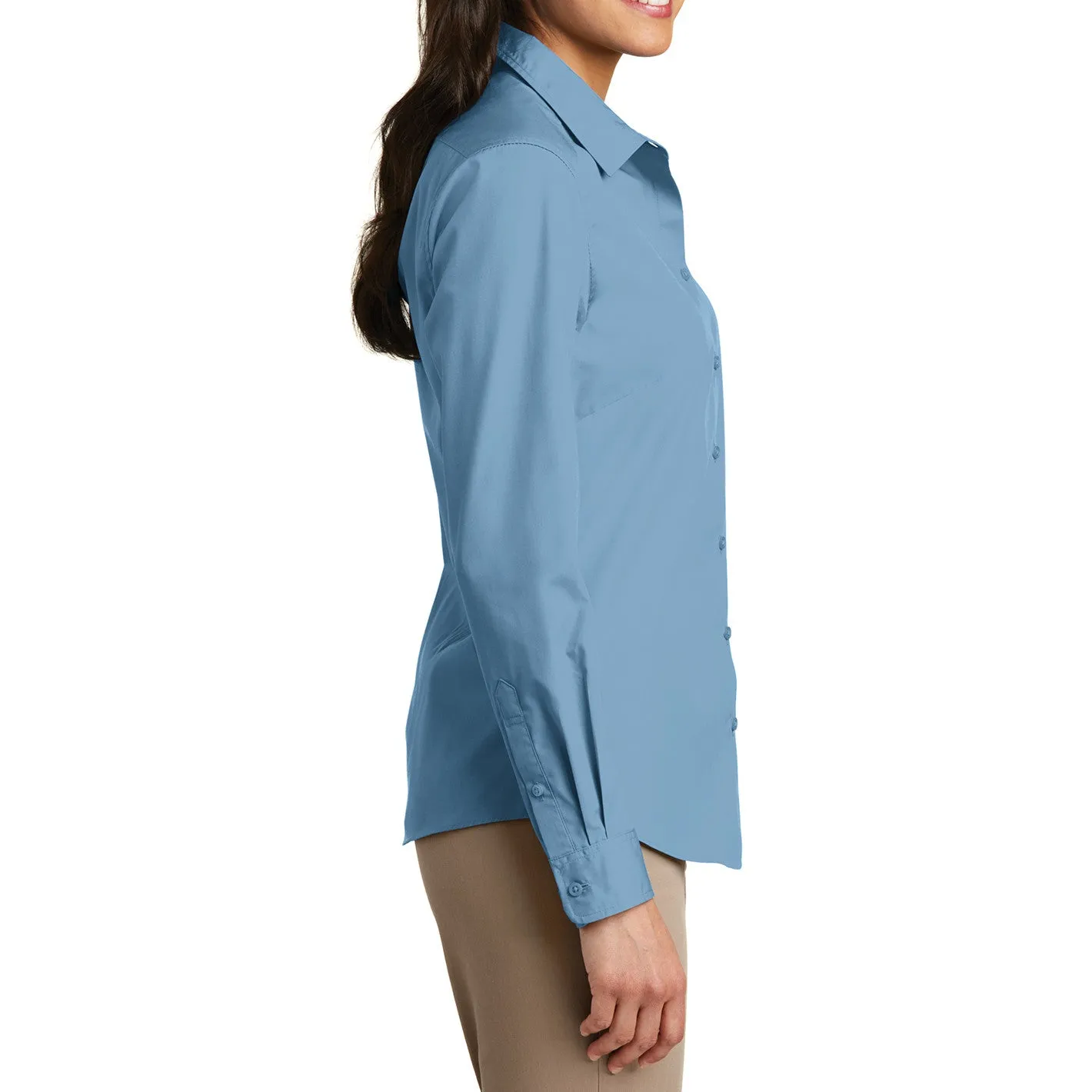 Women’s Long Sleeve Carefree Poplin Shirt