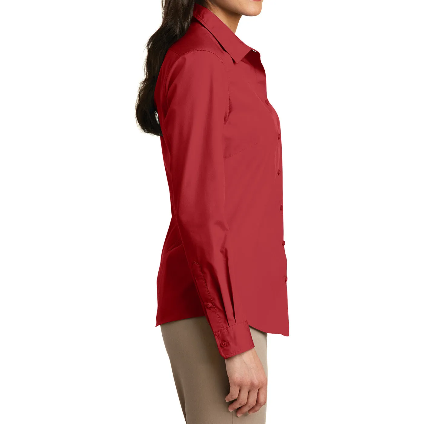 Women’s Long Sleeve Carefree Poplin Shirt