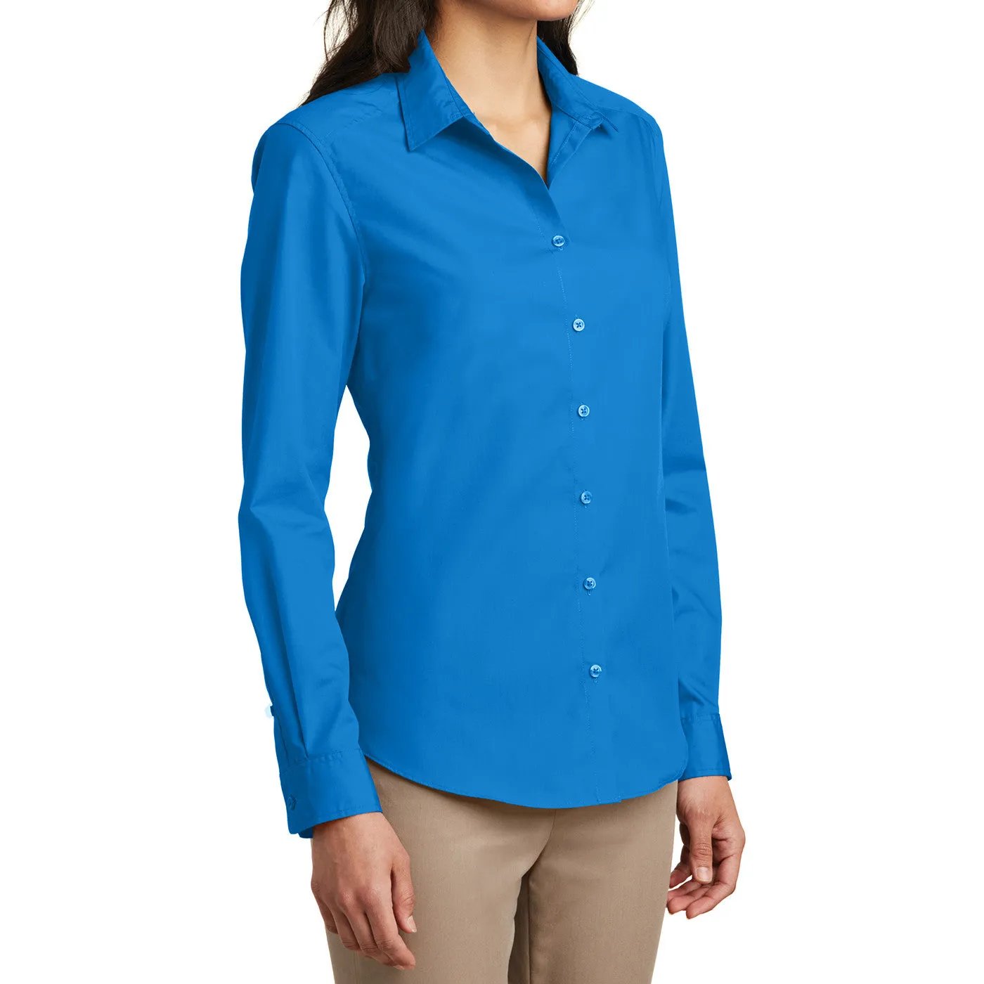 Women’s Long Sleeve Carefree Poplin Shirt