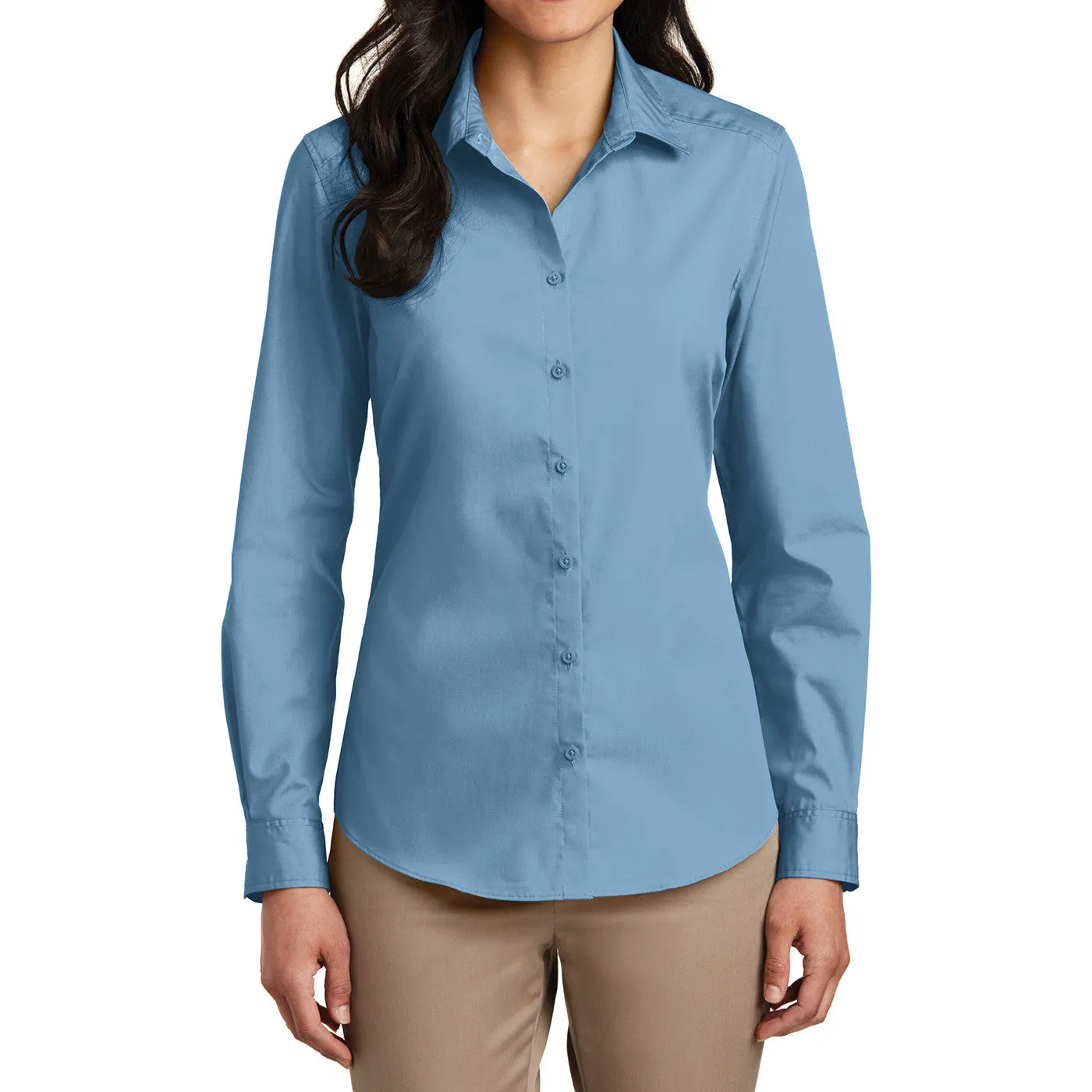 Women’s Long Sleeve Carefree Poplin Shirt