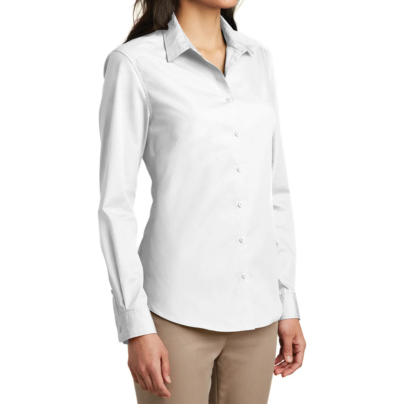 Women’s Long Sleeve Carefree Poplin Shirt