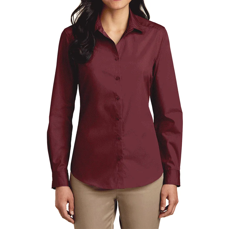 Women’s Long Sleeve Carefree Poplin Shirt