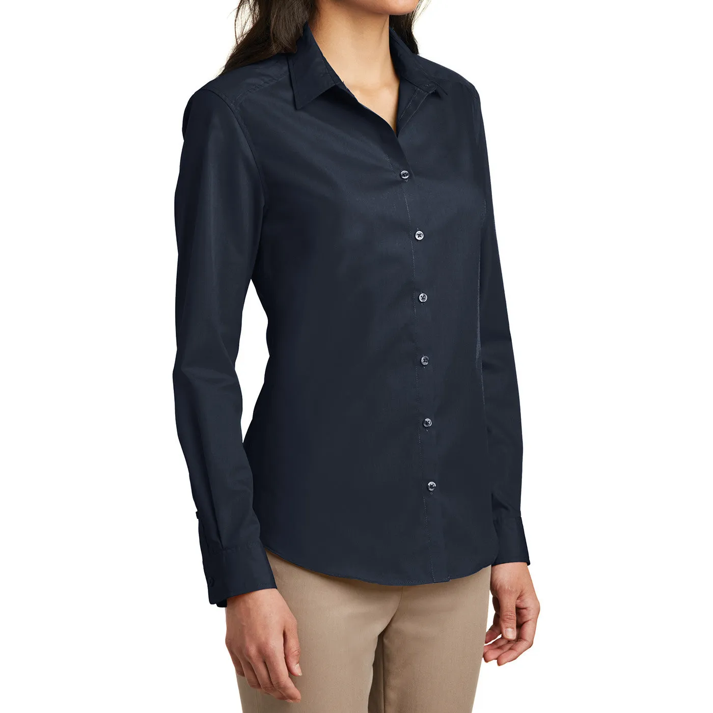 Women’s Long Sleeve Carefree Poplin Shirt