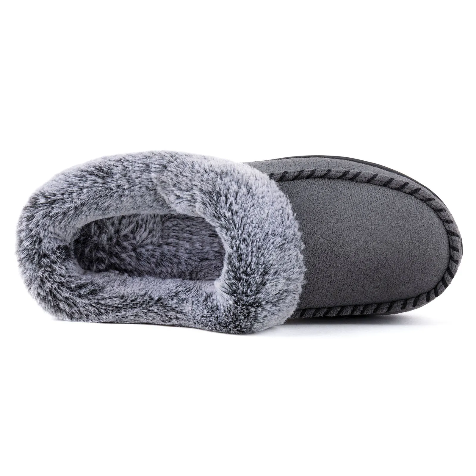 Women's Sarah Faux Fur Collar Clog Slipper