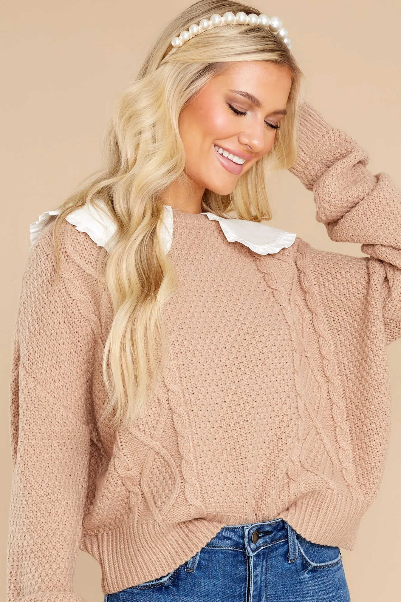 Wonderful Fairytale Taupe Sweater