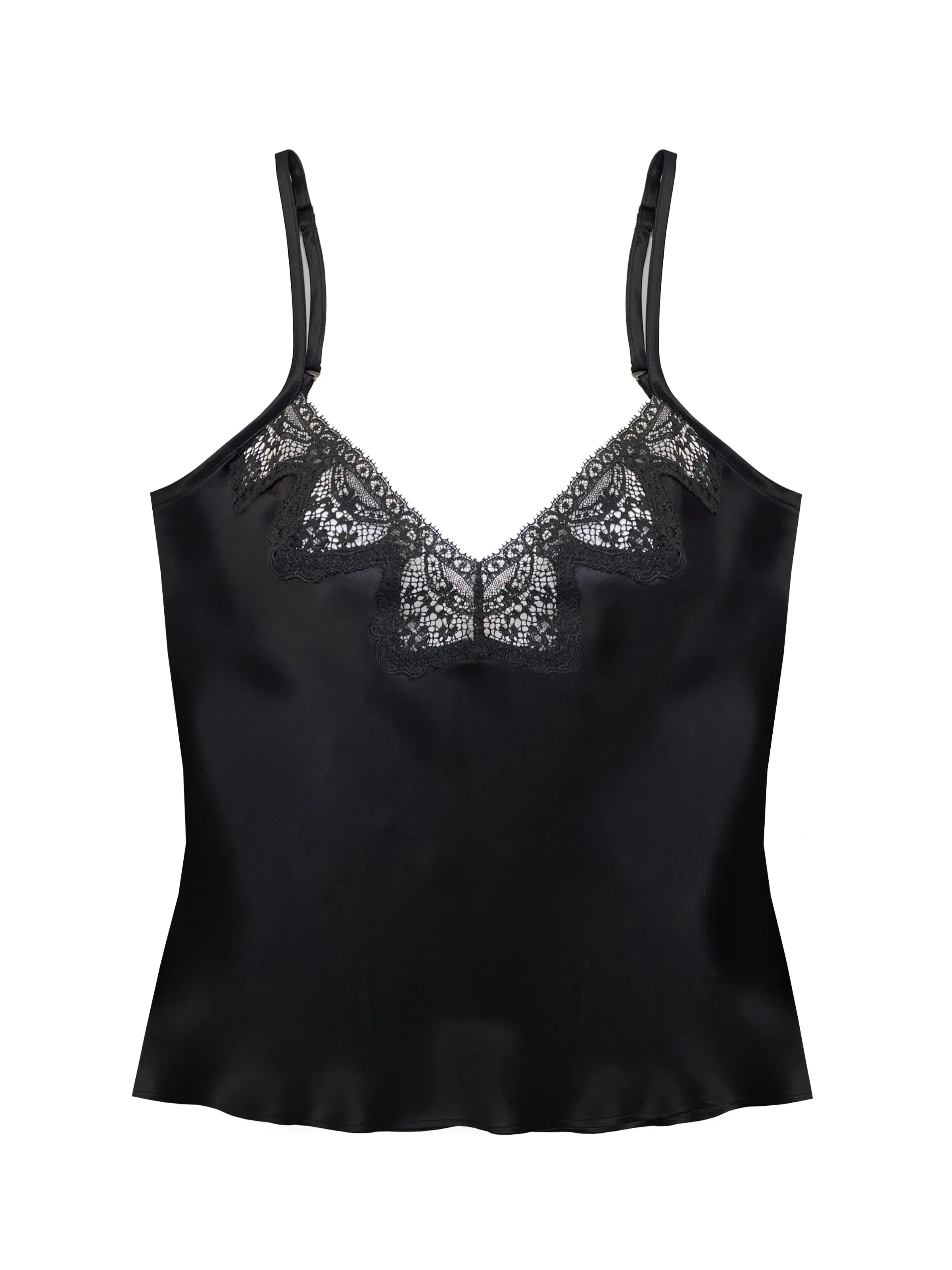 Zoe Black Silk & Lace Camisole